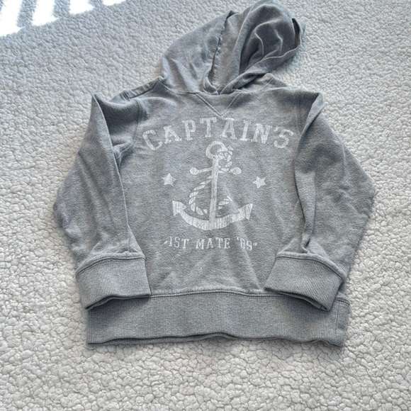 Carter's Gray Anchor Graphic Hoodie Sweatshirt - Picture 1 of 5